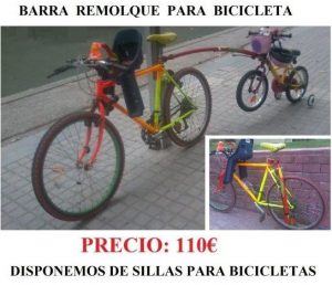 Barra remolque bicicleta infantil