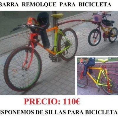 Barra remolque bicicleta infantil