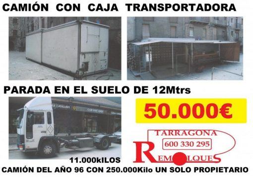 Camion con caja transportadora