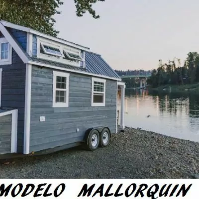 Mini casa móvil de madera Modelo Mallorquín