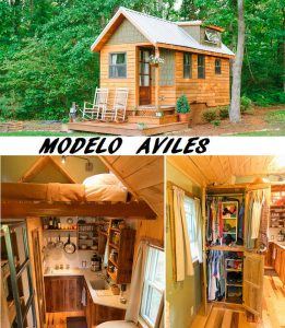 Mini casa de madera bungalow Modelo Avilés