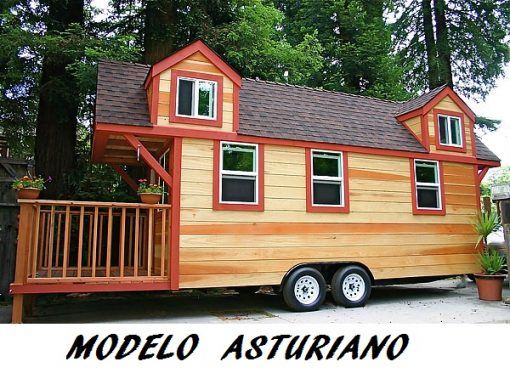 Mini casa de madera Modelo Asturiano casita móvil