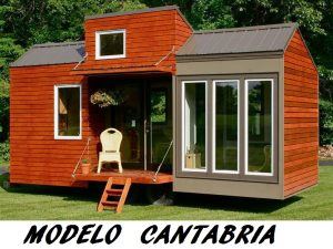 Mini casa móvil de madera Modelo Cantabria