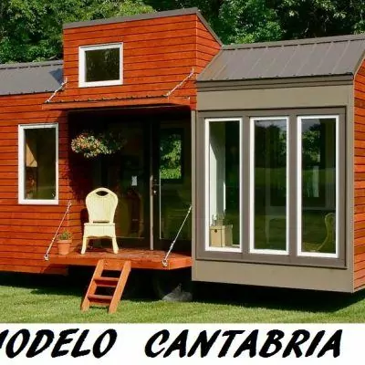 Mini casa móvil de madera Modelo Cantabria