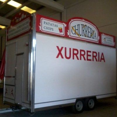 Remolque Churrerías en Tarragona venta ambulante de 5 m