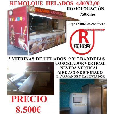 Remolque venta helados REF LE-1