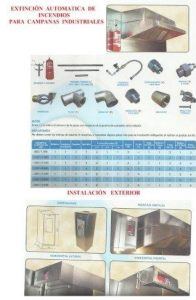 sistema contra incendios en campanas